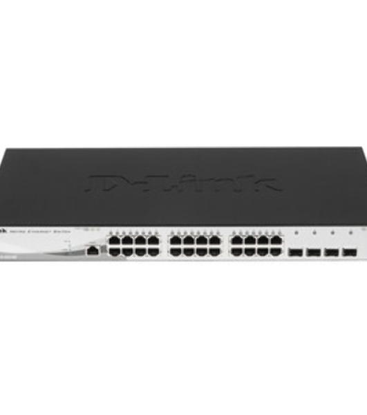 Коммутатор D-Link DGS-1210-28X/ME/C1A, 24×1 Гбит/с + 4×10 Гбит/с SFP+, управляемый