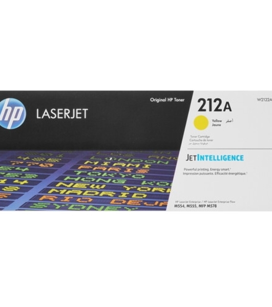 Картридж лазерный Cartridge HP 212A для CLJ Enterprise M554/M555/M578, желтый (4 500 стр.)