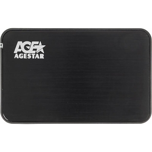 Внешний корпус для HDD AgeStar 3UB2A8-6G SATA алюминий черный 2.5'
