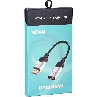 Кабель VCOM DisplayPort TO HDMI 4K 0.15 M CG621M-0.15