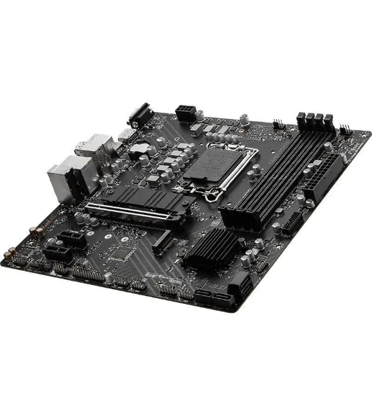 Материнская плата MSI PRO B760M-P DDR4, LGA 1700, Intel B760, 4xDDR4, 4xSATA, 2xM.2, 1xPCIe 4.0 x16, 2xPCIe 3.0 x1, 1xHDMI, 1xDP, 1xVGA, 1x1Gb LAN, 4xUSB-A 2.0, 1xUSB-A 3.2 Gen 1, 1xUSB-C 3.2 Gen 2, 3x3.5 мм, 7.1, mATX