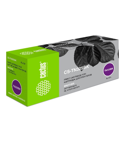 Картридж лазерный Cactus CS-TN325BK черный (4000 стр.) для Brother DCP 9055/9270; HL 4140/4150/4570