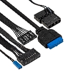 Компьютерный корпус Minitower ExeGate i3 SEA (mATX, БП 550NPX, 2*USB+1*USB 3.0, HD аудио, черный, 1 вент. 12см с RGB подсветкой, передняя и боковая панели - закаленное стекло), фото3