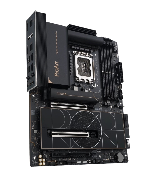Материнская плата ASUS ProArt Z890-CREATOR WIFI, LGA 1851, Intel Z890, 4xDDR5, 4xSATA, 5xM.2, 2xPCIe 5.0 x16, 1xPCIe 4.0 x16, 1xHDMI, 1xDP, 1x 10Gb LAN, 1x 2.5Gb LAN, 2xUSB-C 10Gbps, 6xUSB-A 10Gbps, 1xUSB-A 2.0, 7.1, ATX