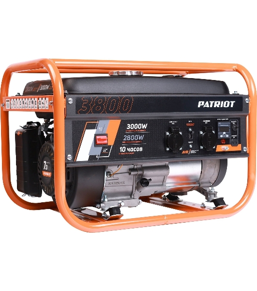 Электрогенератор бензиновый Patriot GRS 3800, 3 кВт, 62 дБ, 40 кг