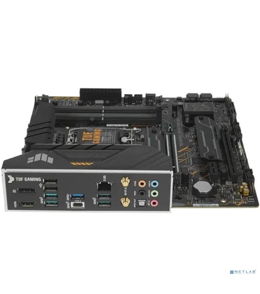 Материнская плата ASUS TUF GAMING B660M-PLUS WIFI, LGA 1700, Intel B660, 4xDDR5, 4xSATA, 2xM.2, 1xPCIe 5.0 x16, 1xPCIe 3.0 x4, 1xPCIe x1, 1xDP, 1xHDMI, 1x 2.5Gb LAN, 4xUSB-A 3.2 Gen 2, 1xUSB-A 3.2 Gen 1, 2xUSB 2.0, 1xUSB-C 3.2 Gen 2x2, 5x3.5 мм, 7.1, mATX