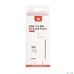 Кабель-переходник USB 3.0 (Am) --> LAN RJ-45 Ethernet 1000 Mbps, Aluminum Shell, VCOM DU312M, фото8