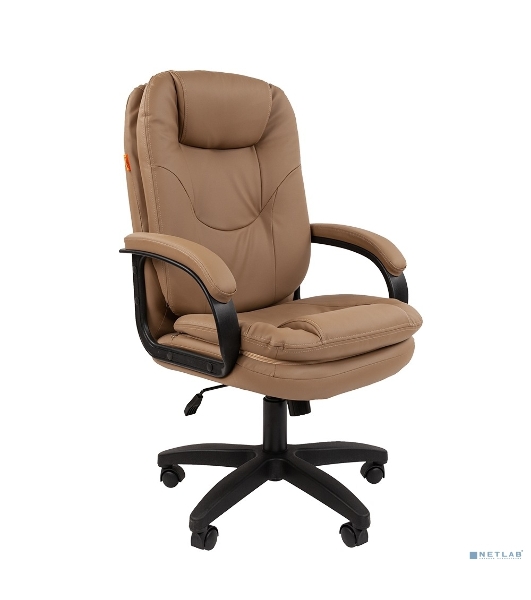 Кресло офисное Chairman 668 LT NEW экопремиум, бежевый, черный пластик