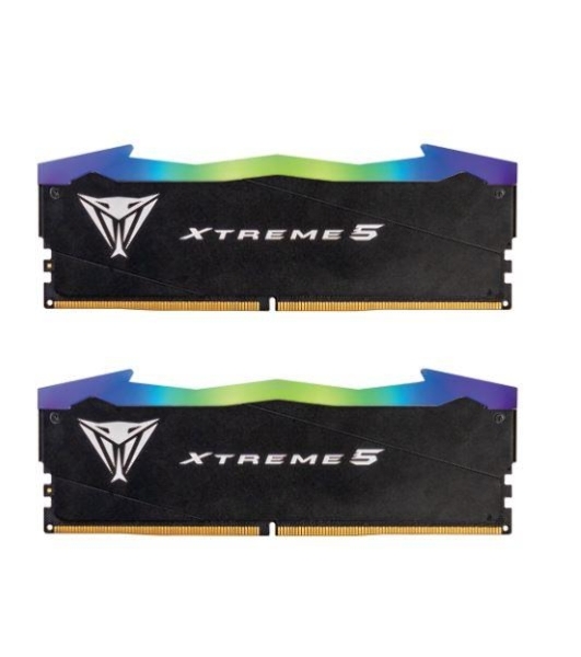 Оперативная память Patriot Viper Xtreme 5, DDR5, 48GB (2x24GB), 8000MHz, CL38, DIMM, с радиаторами, RGB, черный