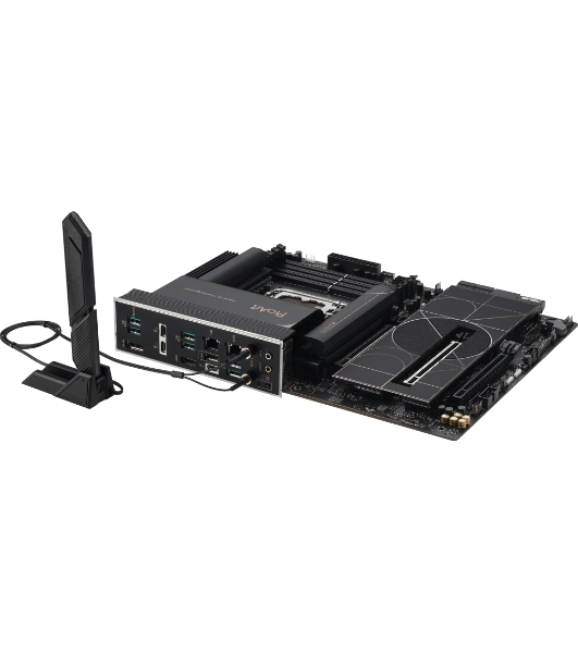 Материнская плата ASUS ProArt Z890-CREATOR WIFI, LGA 1851, Intel Z890, 4xDDR5, 4xSATA, 5xM.2, 2xPCIe 5.0 x16, 1xPCIe 4.0 x16, 1xHDMI, 1xDP, 1x 10Gb LAN, 1x 2.5Gb LAN, 2xUSB-C 10Gbps, 6xUSB-A 10Gbps, 1xUSB-A 2.0, 7.1, ATX