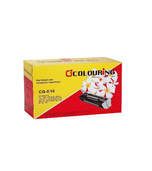 Картридж лазерный Colouring CG-E16 черный (2000 стр.) для Canon FC 200/204/210/220/224/226/228/230/300/310/330/336/PC150/160/210/300/310/320/325/330L/400/420/425/428/430/530/550/700/710/720/730/735/740/760/770/775/785/790/795/800/860/880/890/900/920