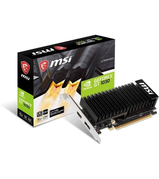 Видеокарта MSI PCI-E GT 1030 2GHD4 LP OC nVidia GeForce GT 1030 2048Mb 64bit DDR4 1189/2100/HDMIx1/DPx1/HDCP Ret low profile