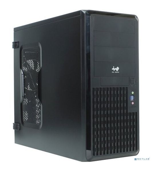 Компьютерный корпус Midi Tower InWin PE689 Black 650W B65E 80plus Bronze USB 3.0*2+A(HD)+front fan 120мм*1+rear fan 120мм*1+ 2*2SATA+1*1SATA/holes for SL20” RACKMOUNT