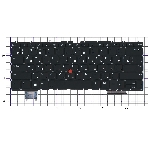 Клавиатура для ноутбука Lenovo ThinkPad Z13 Gen 1 черная без рамки с подсветкой, фото2