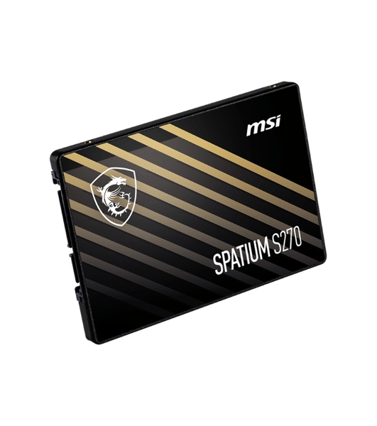 Накопитель SSD MSI SPATIUM S270, 960Gb, 2.5', SATA III, R/W 500/450