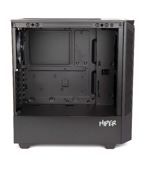 Компьютерный корпус Hiper PB81 черный без БП ATX 3x120мм 2xUSB2.0 2xUSB3.0 audio bott PSU
