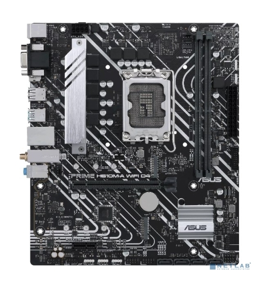 Материнская плата ASUS PRIME H610M-A WIFI D4, LGA 1700, Intel H610, 2xDDR4, 4xSATA, 2xM.2, 1xPCI-E 4.0 x16, 1xHDMI, 1xDisplayPort, 1x 1Gb LAN, 2xUSB-A 3.2 Gen 2, 4xUSB-A 2.0, 3x3.5 мм, 7.1, Micro-ATX