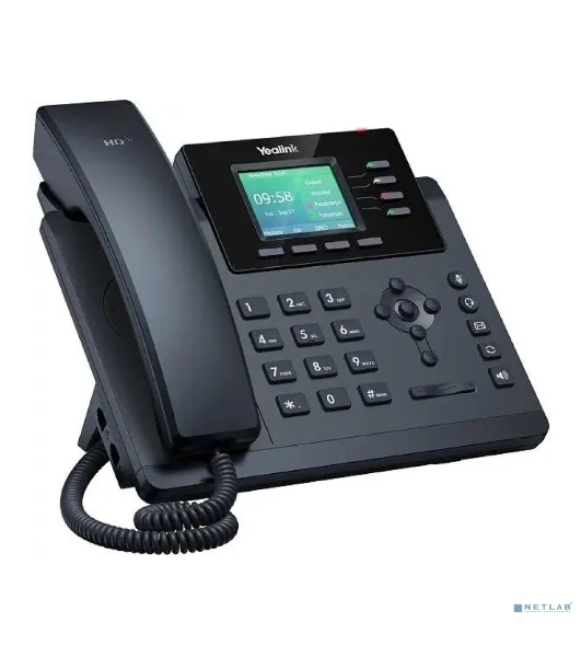 Настольный IP-телефон YEALINK SIP-T34W, 4 аккаунта, Wi-Fi, USB, 2.4' цветной экран, PoE, GigE, БП в компл. Шт