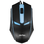 Мышь проводная оптическая Perfeo 'FACE', 3 кн, USB, черный, GAME DESIGN, 7 цв. подсветка, 1000 DPI, фото4