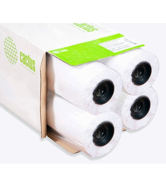 Бумага Cactus Eco CS-LFP80-610457E-4 24'(A1) 610мм-45.7м/80г/м2 CIE155% универсальная (упак.:4рул)