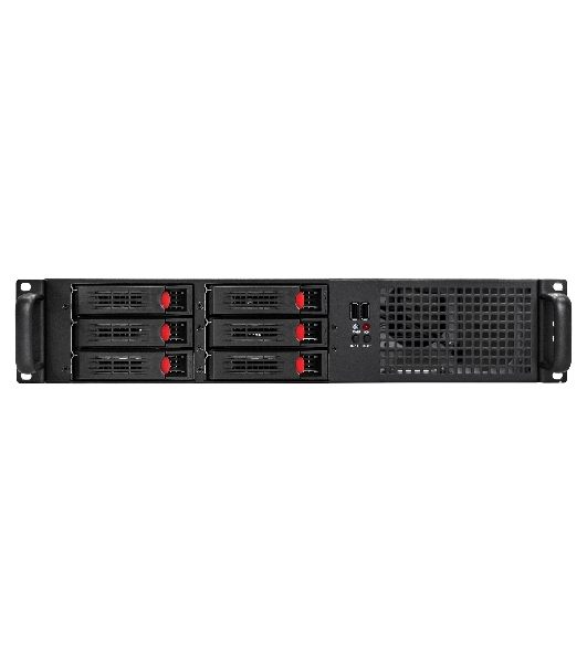 Серверный корпус ExeGate Pro 2U660-HS06 (RM 19', высота 2U, глубина 660, Redundant БП 2x550W, 6xHotSwap, USB)