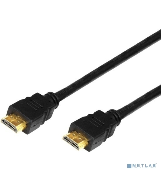Кабель аудио-видео Cactus CS-HDMI.1.4-1.5 HDMI (m)/HDMI (m) 1.5м. позолоченные контакты черный