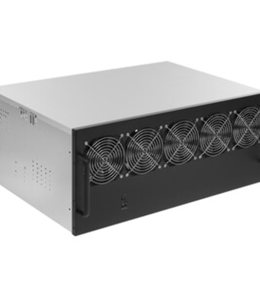 Корпус для майнинга ExeGate EX270772RUS Pro 13-430 (без БП, 2хUSB, 5хfan 120мм, места под: 13 видеокарт, 2 БП)