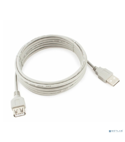 Кабель удлинит. USB2.0 Cablexpert CC-USB2-AMAF-10-N, AM/AF, медь, 3.0м, пакет