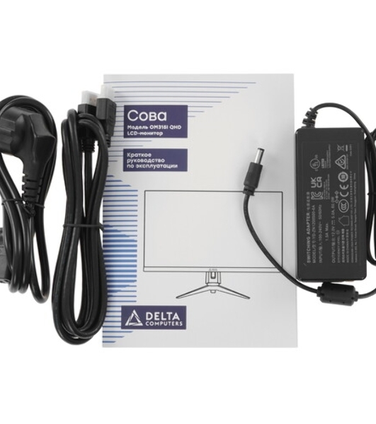 Монитор 32' Delta Computers OM315I.QHD.AS.04.P3 IPS 2560x1440, 75 Гц, 5 мс, 16:9, 300 кд/м², 2xHDMI, 1xDP, 2x3 Вт, черный