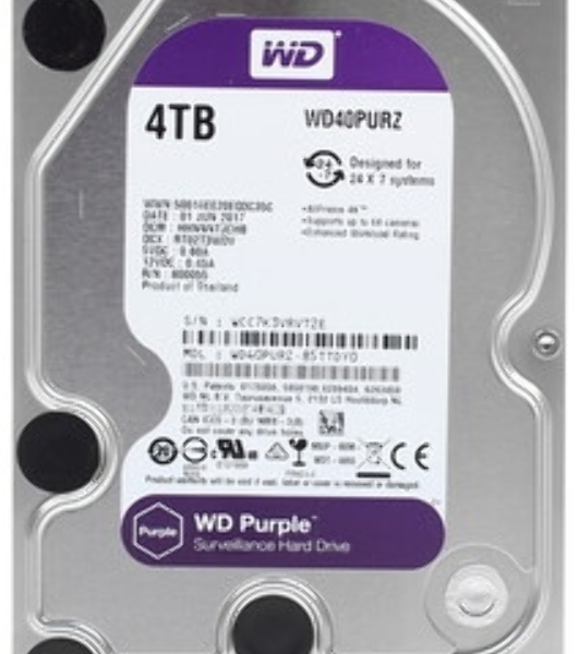 Жесткий диск Western Digital Purple PRO WD221PURP 22Tb 3.5' 7200 RPM 512MB SATA-III All Frame AI для систем видеонаблюдения