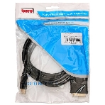 Кабель DVI Buro HDMI19 (m)/DVI-D(m) 1.8м феррит.кольца позолоченные контакты, фото 1