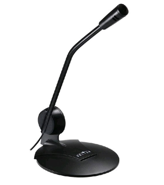 Микрофон проводной Oklick MP-M009B 1.8м черный
