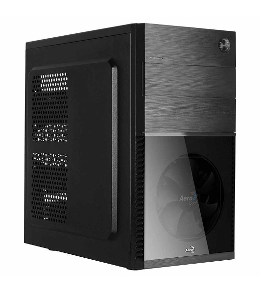 Компьютерный корпус Aerocool/Formula Cs-105, mATX, без БП, 187x361x355мм (ШxГxВ), USB 3.0 x1, USB 2.0 x1, металл 0,5мм, 120-мм вентилятор в комплекте, черный