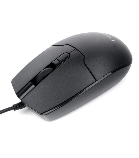 Мышь проводная Gembird MOP-430 черный, 1600 dpi, USB, кнопки - 4