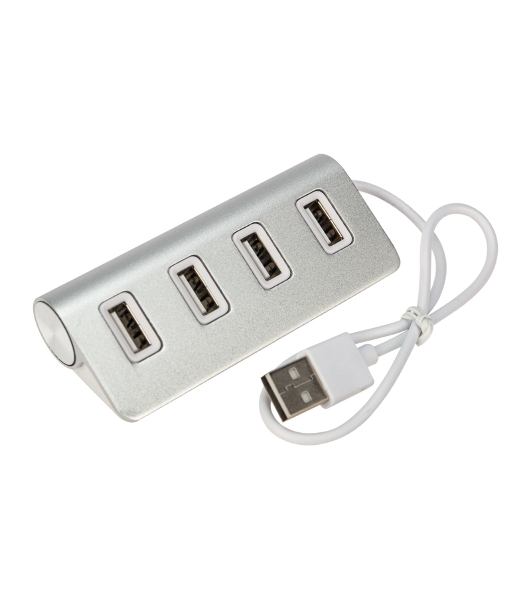 Разветвитель Rexant 4 USB-port серебристый
