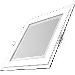 Светильник Glass кв 18W 1390lm 3000K 220-240V IP20 монт Ø155х155 200x200x30 с дек стек LED, фото6