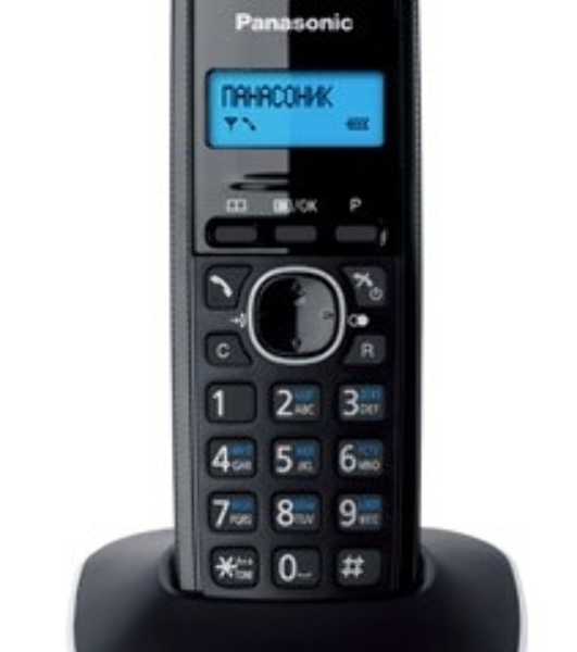 Телефон беспроводной (DECT) Panasonic KX-TG1611RUW (белый) АОН, Caller ID,12 мелодий звонка,подсветка дисплея,поиск трубки