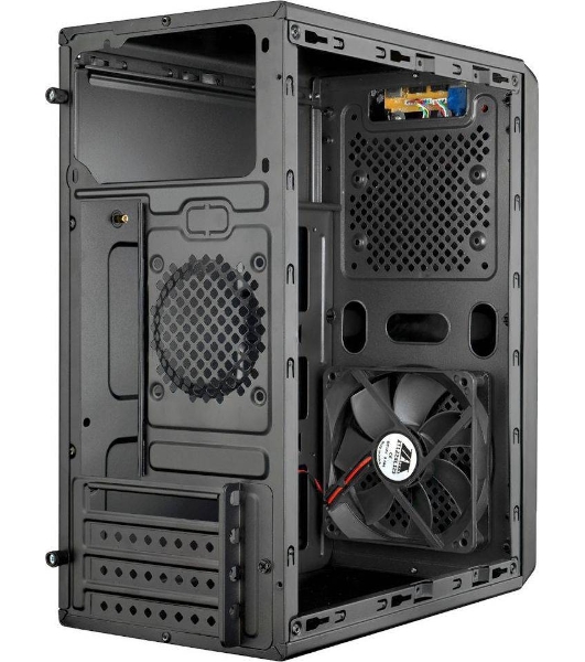 Компьютерный корпус Aerocool/Formula Cs-105, mATX, без БП, 187x361x355мм (ШxГxВ), USB 3.0 x1, USB 2.0 x1, металл 0,5мм, 120-мм вентилятор в комплекте, черный