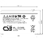 Батарея для ИБП CSB HRL 1234W (12V, 9Ah), фото6