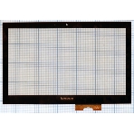 Сенсорное стекло (тачскрин) для Lenovo IdeaPad Z400 Touch MCF-140-0650, черное, фото2