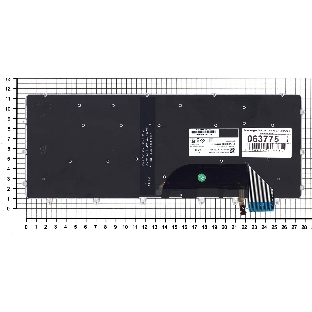 Клавиатура для ноутбука Dell XPS 15 9550 черная с подсветкой
