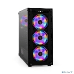 Компьютерный корпус Miditower ExeGate i3 BASE (ATX, без БП, с окном, 1*USB+1*USB 3.0, аудио, 4 вент. 12см с RGb подсветкой), фото13