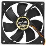 Вентилятор для корпуса ExeGate ExtraPower EP12025B3P черный, 120 мм, 1850 об/мин, 30 дБ, 3 pin, фото11