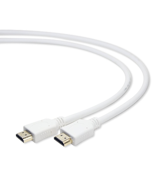 Кабель Cablexpert HDMI CC-HDMI4-W-6, 19M/19M, v2.0, медь, позол.разъемы, экран, 1.8м, белый, пакет
