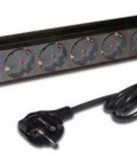 Блок распределения питания Lanmaster TWT-PDU19-10A8P-3.0 гор.размещ. 8xSchuko базовые 10A Schuko 3м
