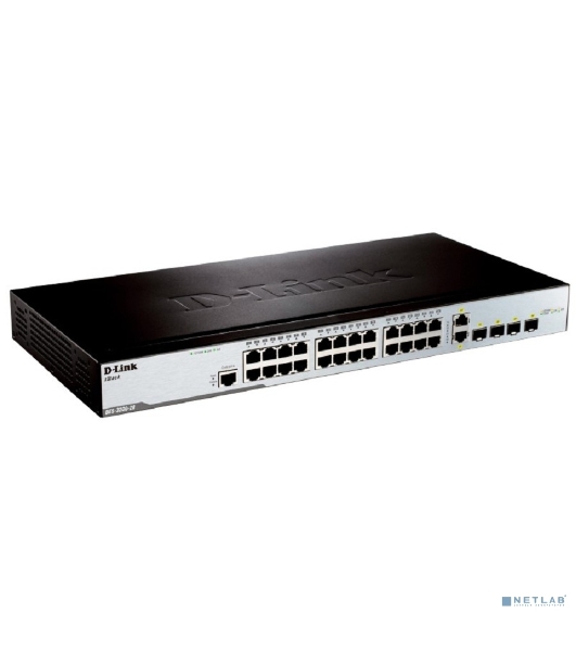 Коммутатор D-Link DES-3200-28/C1A, 24×100 Мбит/с + 2×1 Гбит/с Combo, управляемый