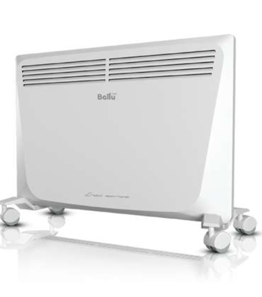 Конвектор электрический Ballu Enzo BEC/EZMR-1000 белый, 1000 Вт, 15 м2, термостат