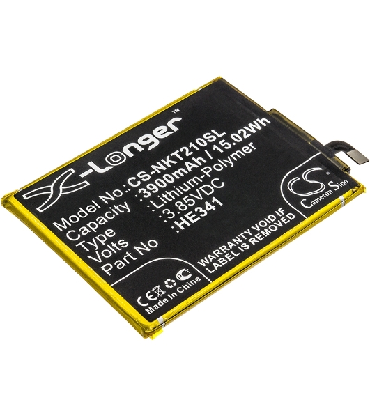 Аккумулятор CS-NKT210SL HE341 HE338 для Nokia 2.1 TA-1029 3.85V, 3900mAh, 15.02Wh