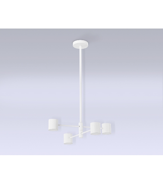 Подвесной светодиодный светильник Ambrella light FL51705/4 WH белый 3000K/4200K/6400K 20W D500*780 (Без ПДУ)
