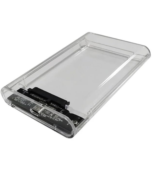 Внешний корпус для HDD/SSD AgeStar 3UB2P6C SATA III пластик прозрачный 2.5'